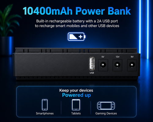 Backup Power for Wi-Fi Routers & Modems