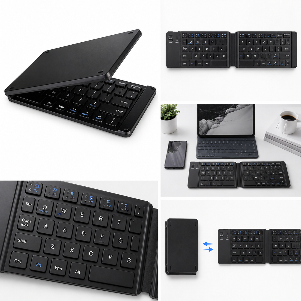 Wireless Foldable Bluetooth Keyboard