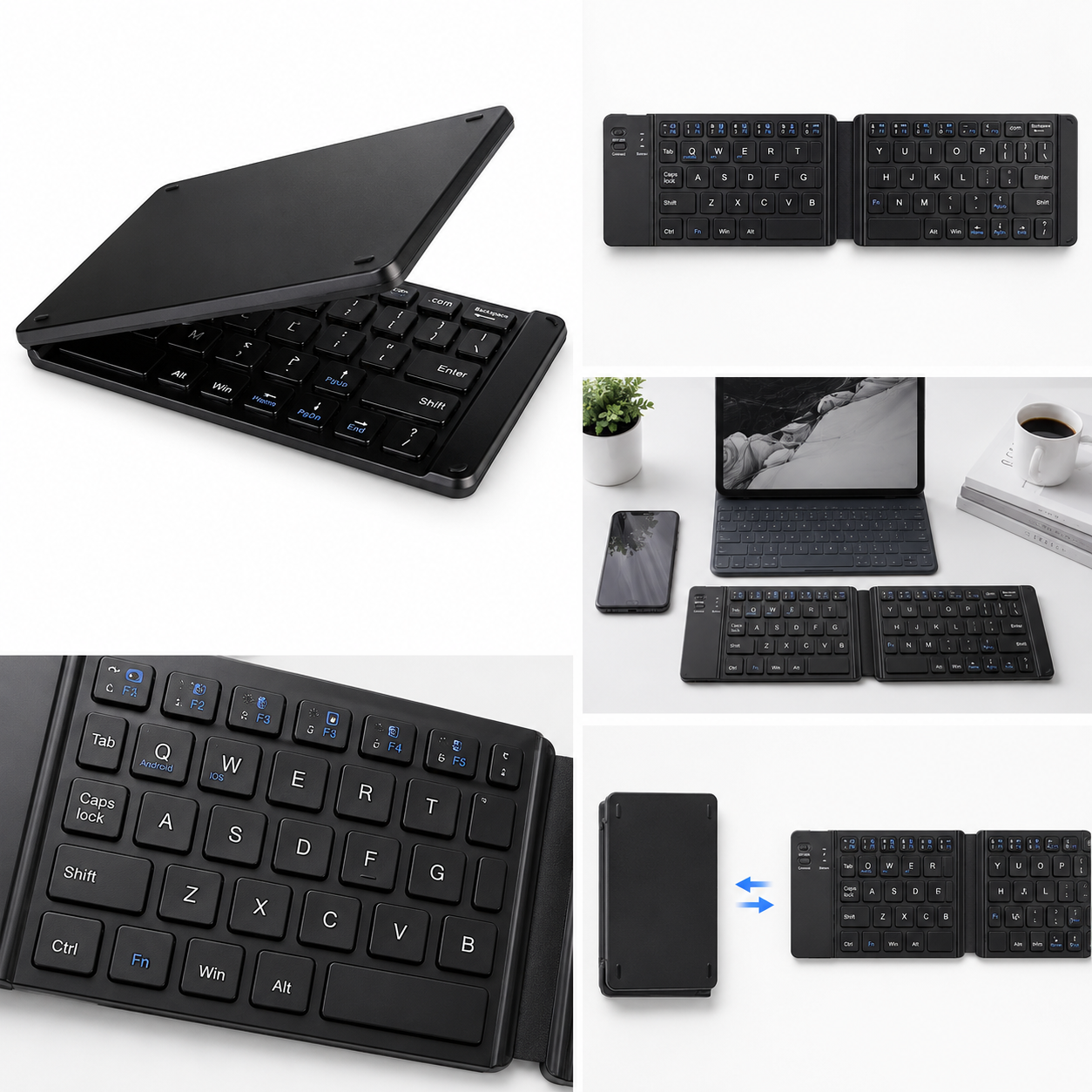 Wireless Foldable Bluetooth Keyboard